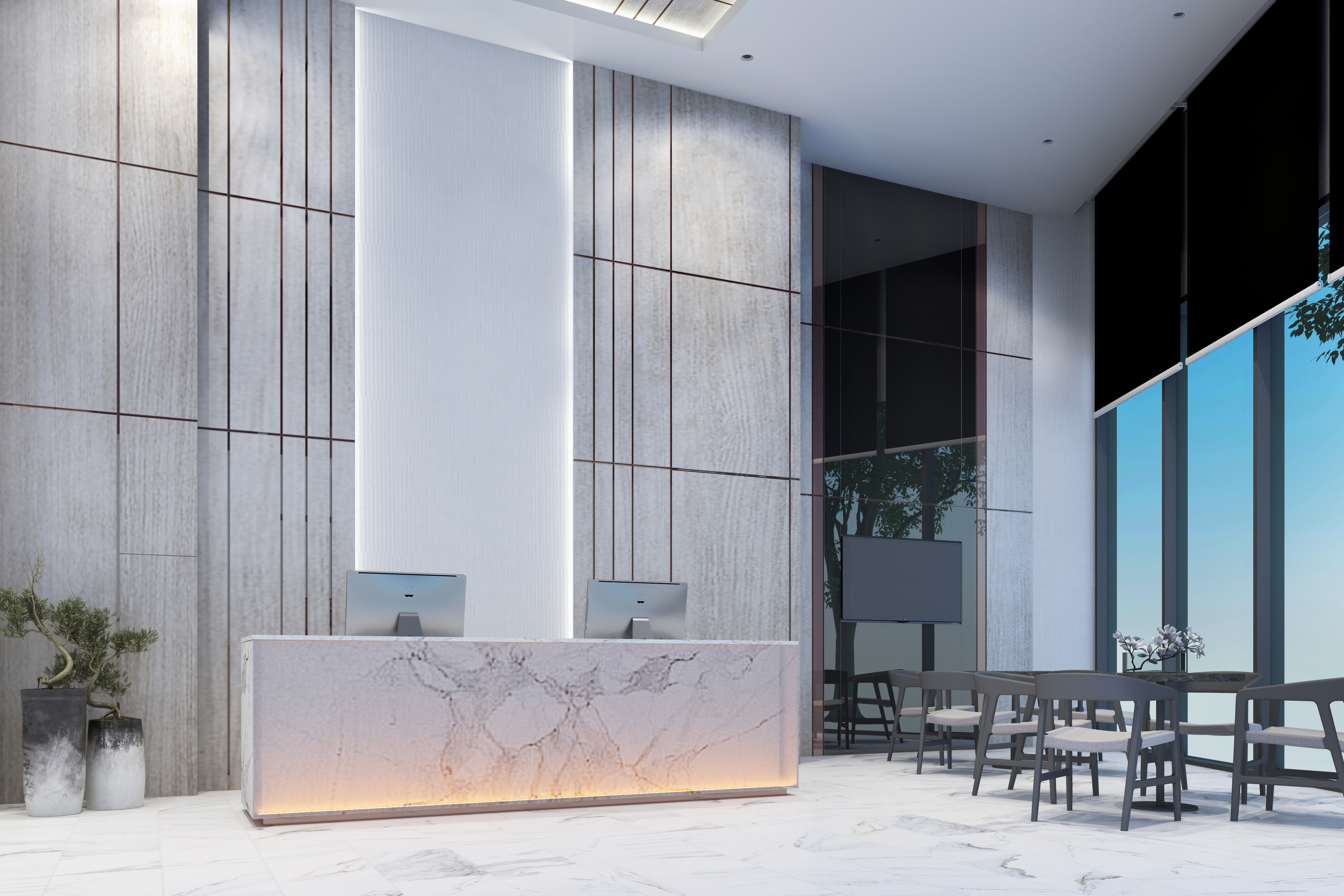 Aculux AX Series 4 inch recessed lights used to illuminate a residential outdoor entertainment space.