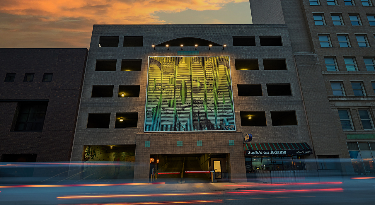 Hydrel floodlights illuminate outdoor area