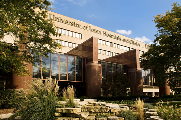 Facade of the University of Iowa Hospitals and Clinics