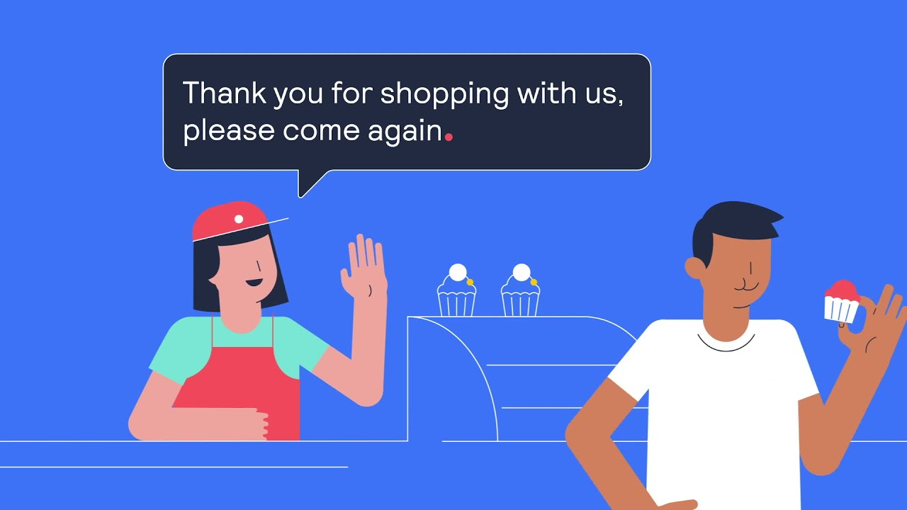 thumbnail of youtube video of person behind food counter waving to customer