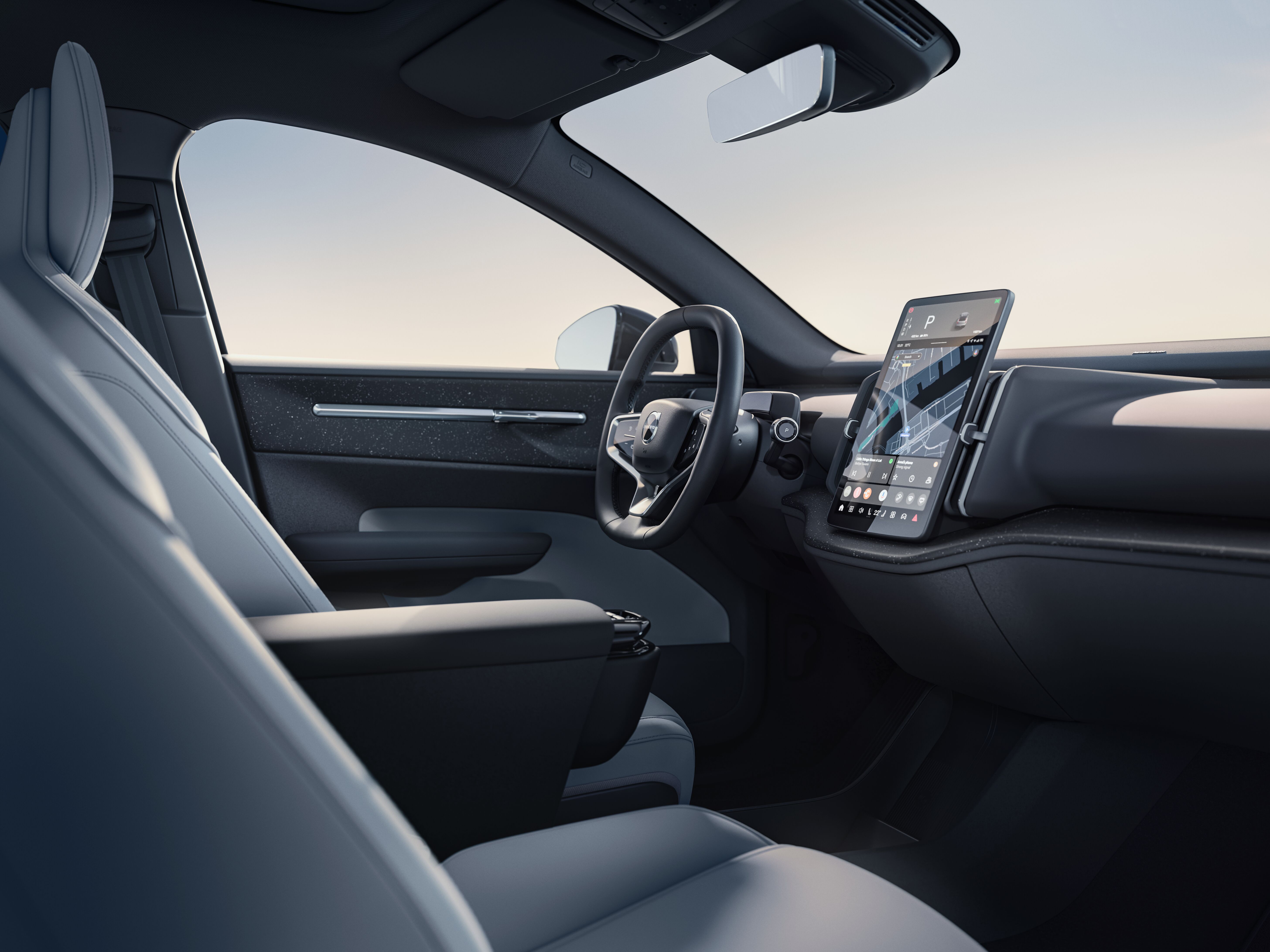 studio shot passenger car interior