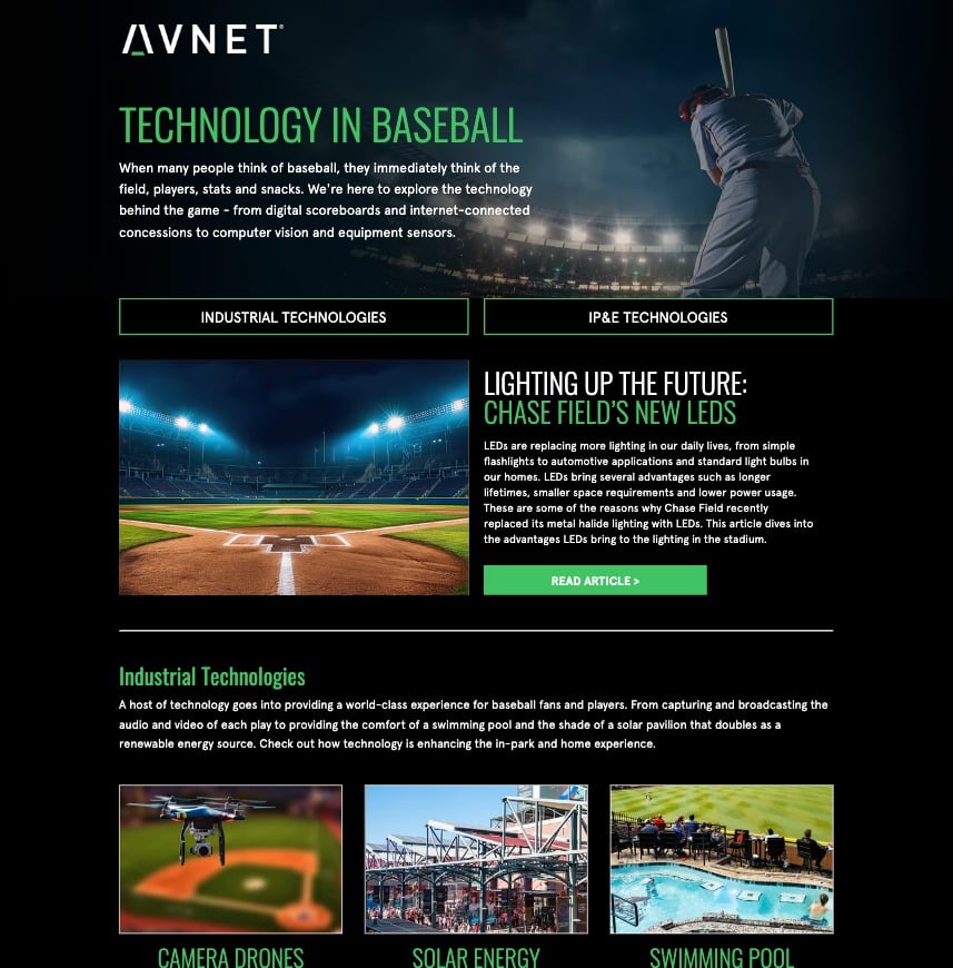 Technology in Diamondbacks Baseball | Avnet Diamondbacks, Baseball ...