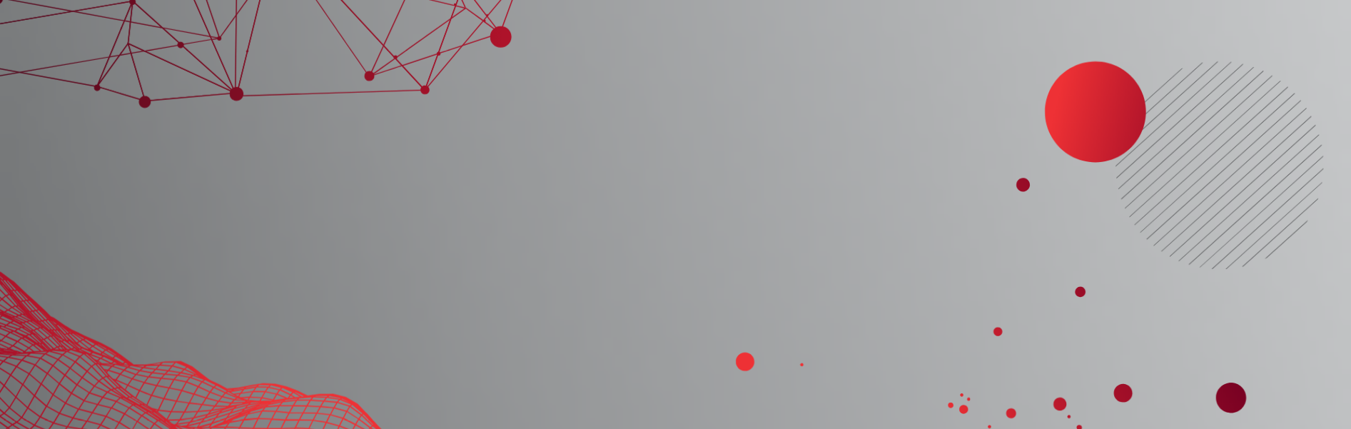 green connecting dots pattern on a blue background