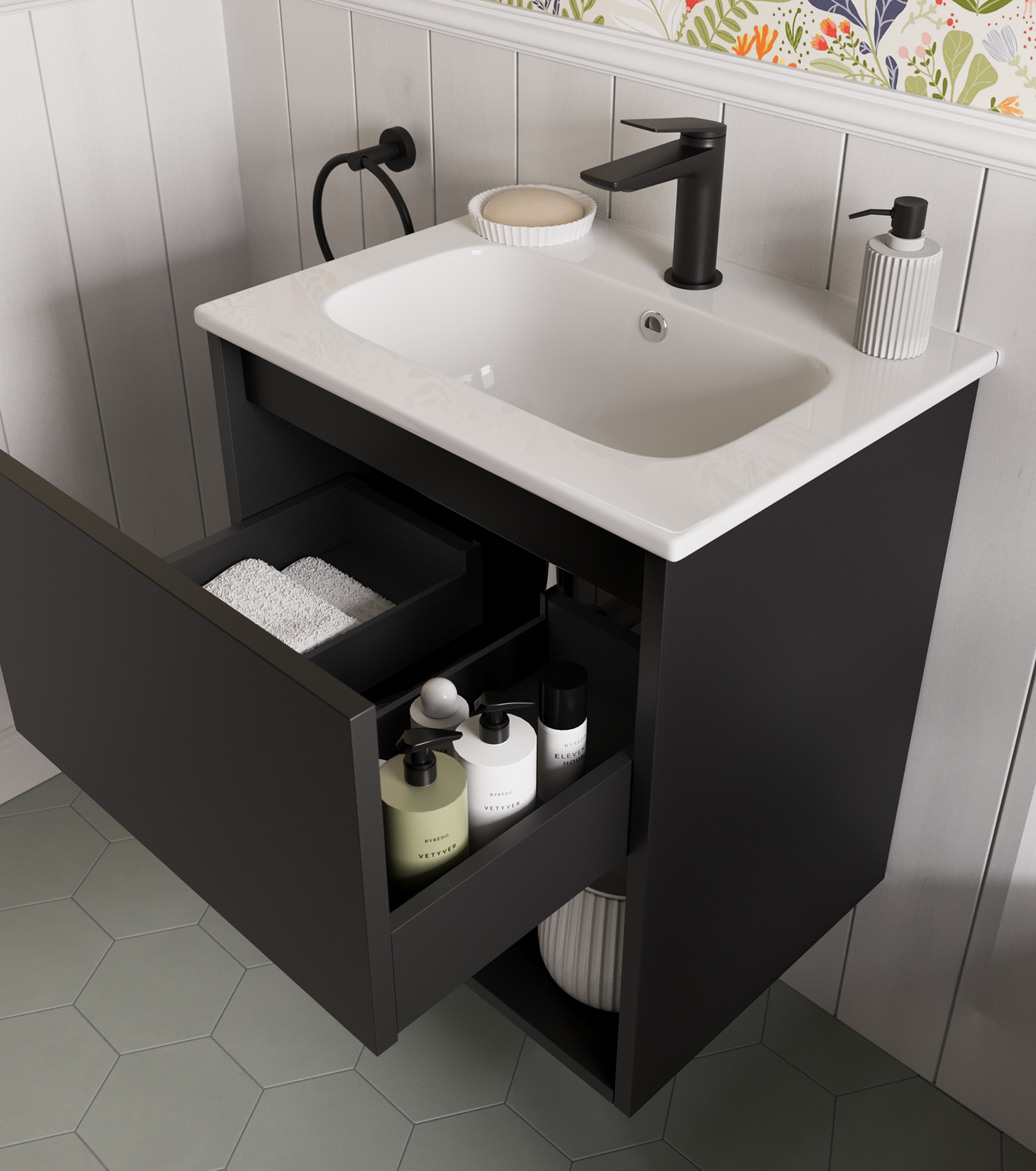 Get ready to make a statement in your small bathroom design with the latest bathroom trends. Featuring space4-saving solutions and more, create your stylish bathroom with Britton. 