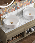 Love storage? You'll love Camberwell modern bathroom furniture. With 3 sizes to store all of your family essentials, does anything say sophisticated small bathroom design quite like Camberwell?
