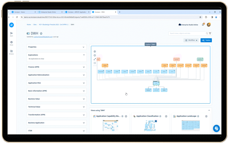 Bizzdesign Horizzon live demo with an expert