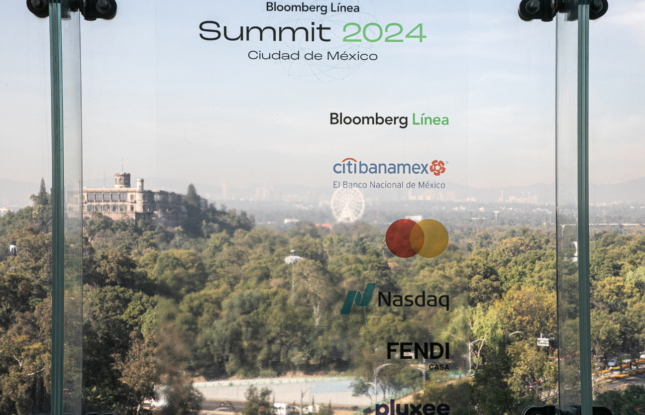 Stage: Startup CEO and Hardware Engineer Present New Product. Speakers Lead Lecture on Business, Science, Technology, Entrepreneurship, Health, Ecology, Development, Leadership and all Things Digital