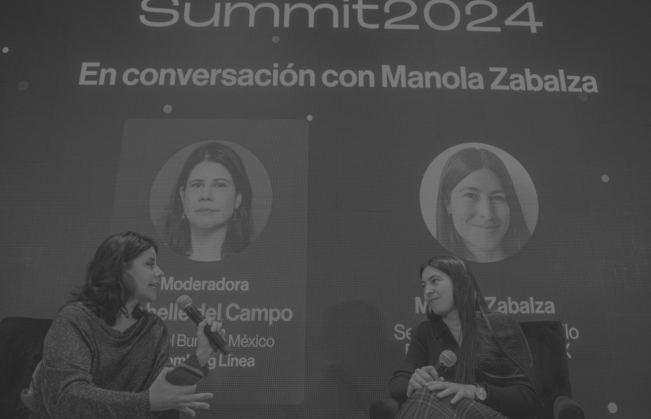 Stage: Startup CEO and Hardware Engineer Present New Product. Speakers Lead Lecture on Business, Science, Technology, Entrepreneurship, Health, Ecology, Development, Leadership and all Things Digital