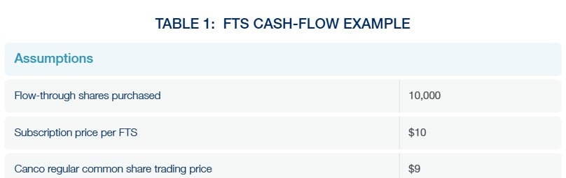 TABLE 1-FTS CASH-FLOW EXAMPLE_EN