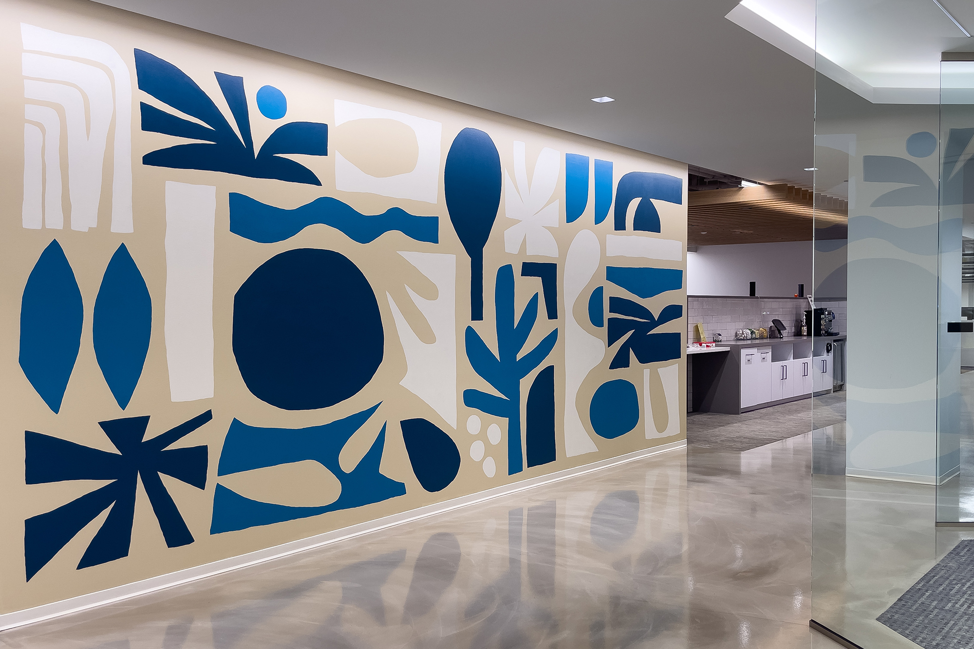 corporate office mural by Cody Hudson