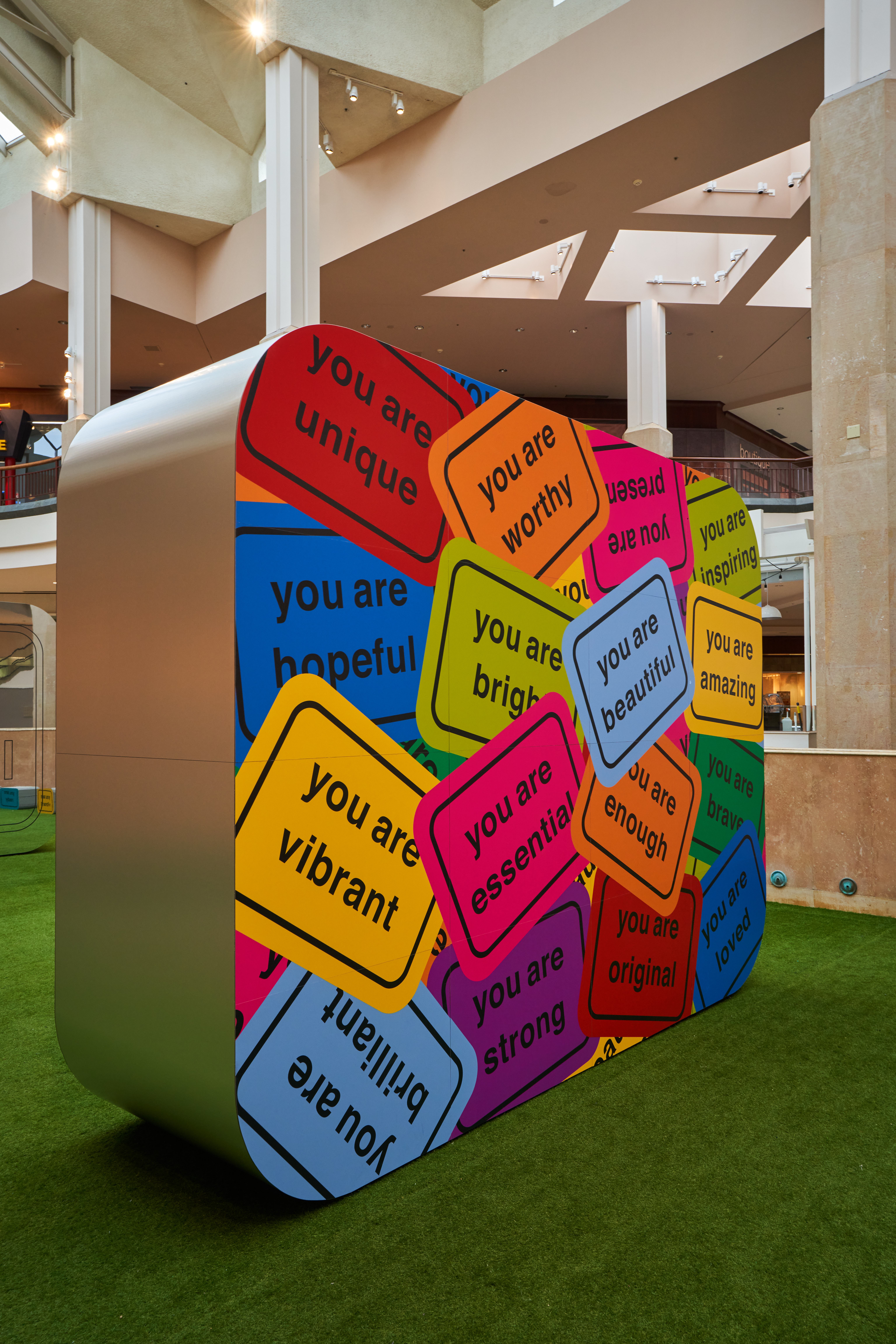 You Are Beautiful installation by Matthew Hoffman