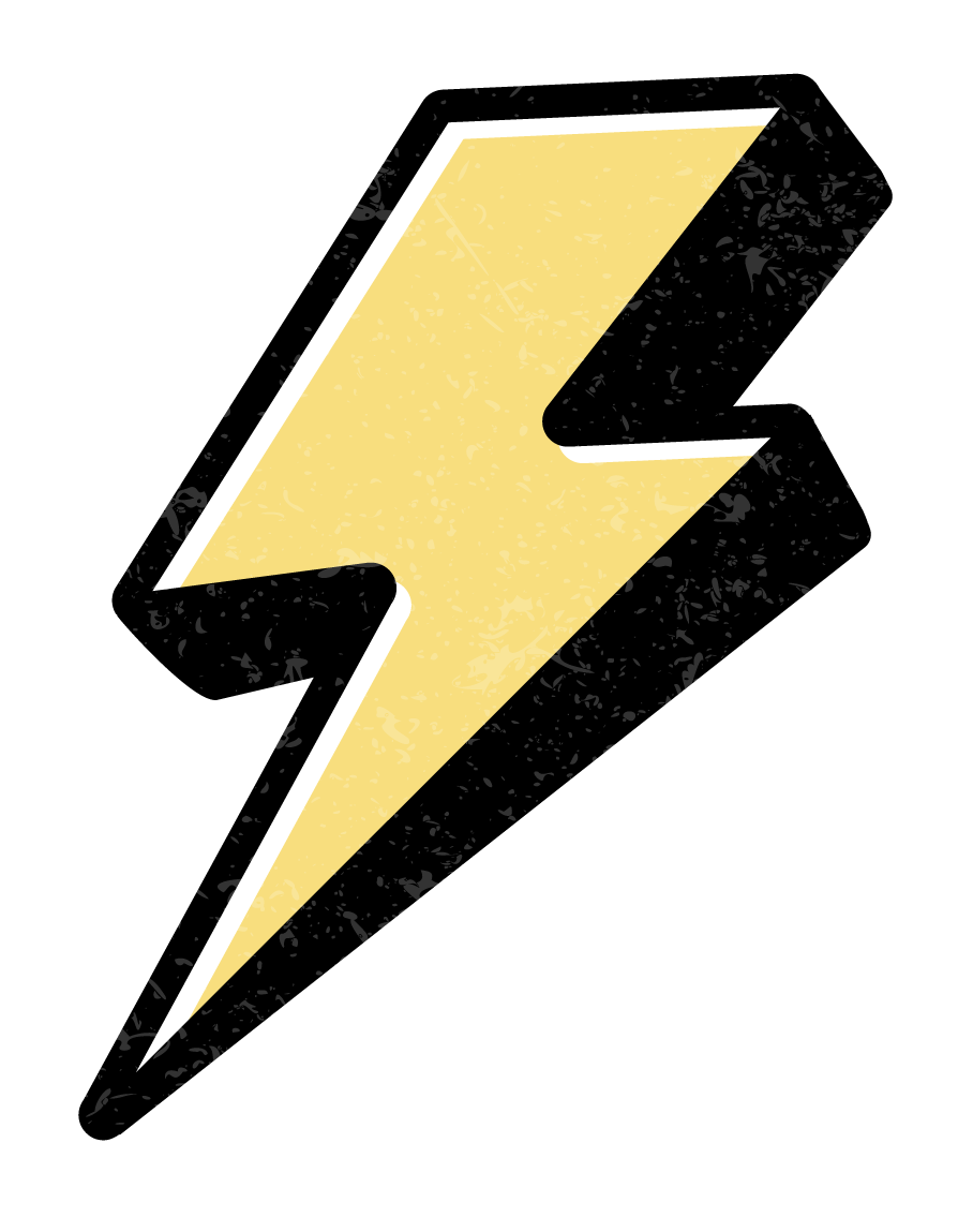 Illustration of a lightning bolt