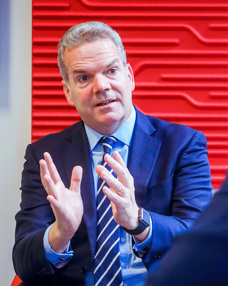 Images of Barry White, chief executive of Transport for the North
