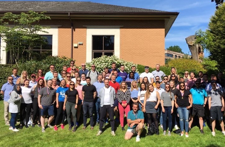 Social group photograph of carter jonas infrastructures team