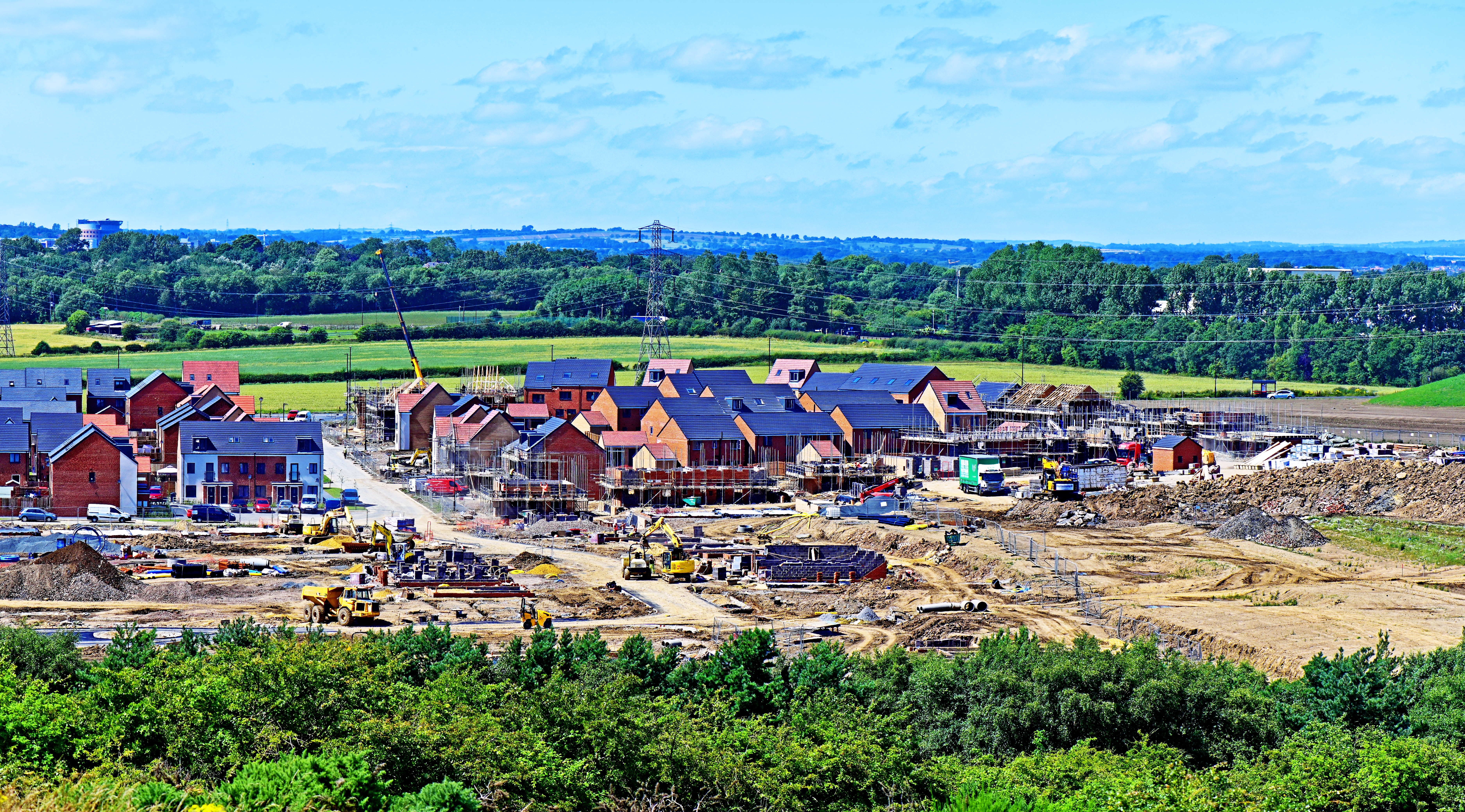New build housing estate site at Wallsend Newcastle upon Tyne UK silence, calm, soothing, peace, peaceful, thinking, atmosphere, relaxing, friendly, serene, amicable, harmonious, neutral, peace loving, placid, quiet, smooth, soothing, pacific, composed, sedative, at ease, at peace, enjoyment, sunshine, pleasure, fun, holiday, vacation