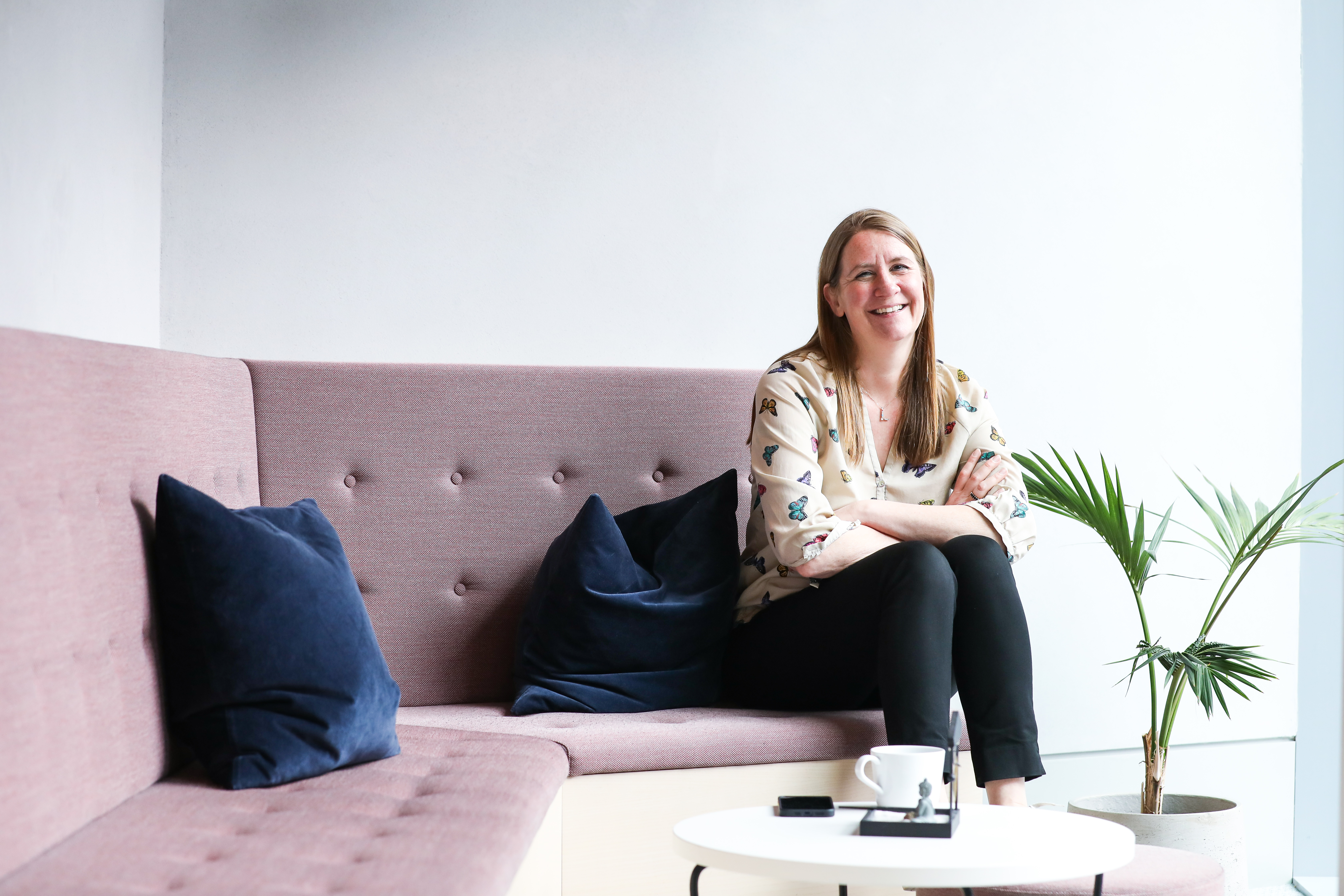 Sustainable business office building. Eco-friendly building in modern city. Green tree and sustainable glass building for reduce CO2. Office building and green environment. Healthy corporate. Go green