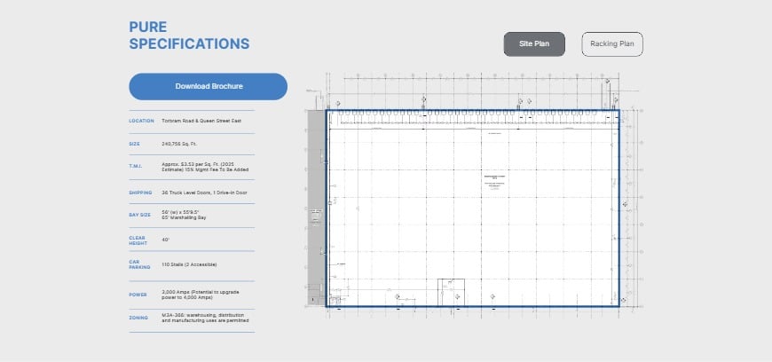 Site Plan / Racking Plan