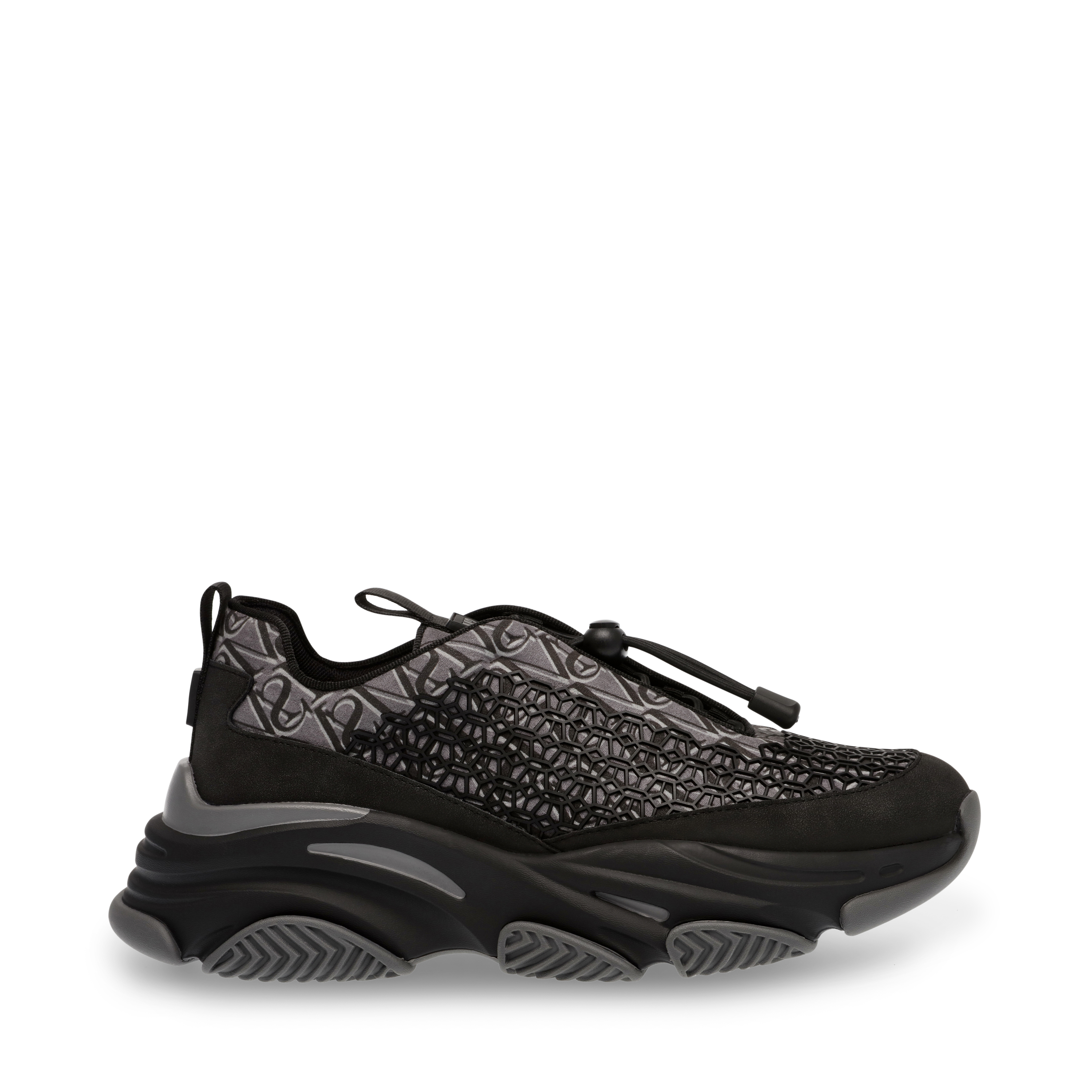 Tenis Casuales Para Hombre Negro-gris +7cms De Altura Coast | Meses Sin