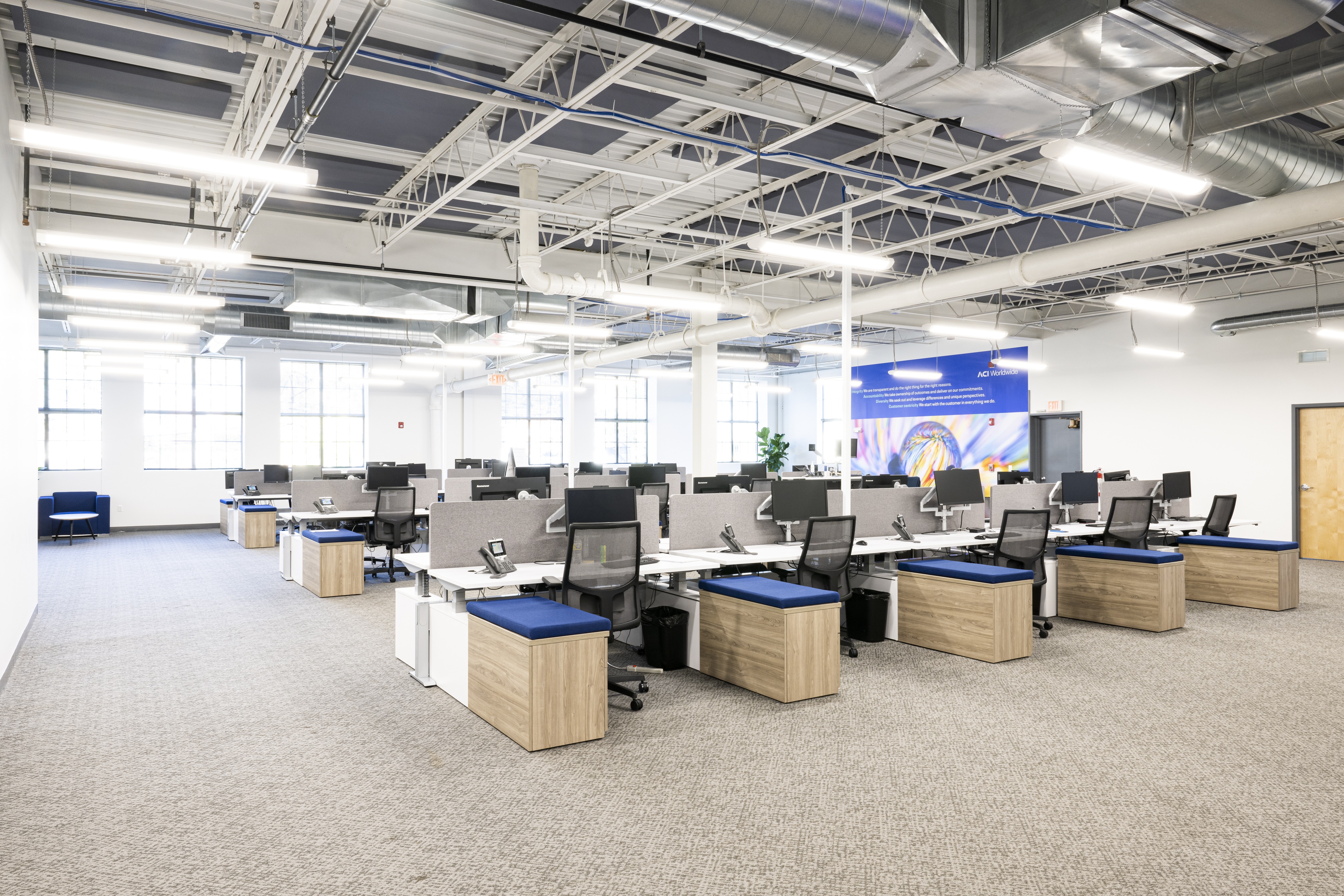 the bridge at camelback ,  phoenix arizona office leasing, colliers, available space, second floor view, elevator connecting to parking