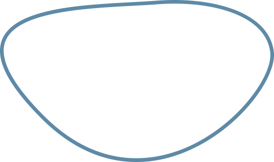 Blue oblong circle