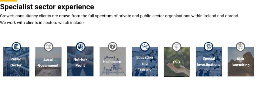 Specialist sector experience