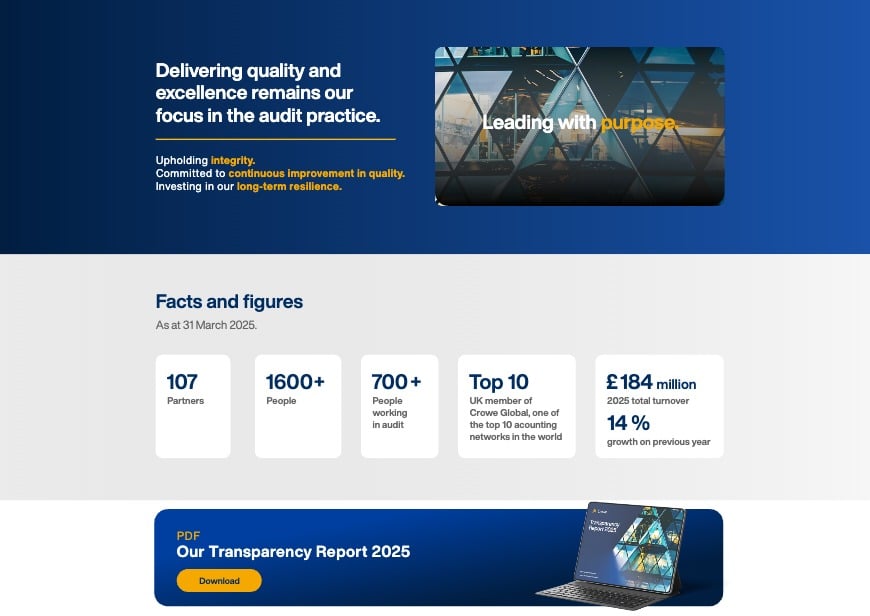 Crowe Transparency Report