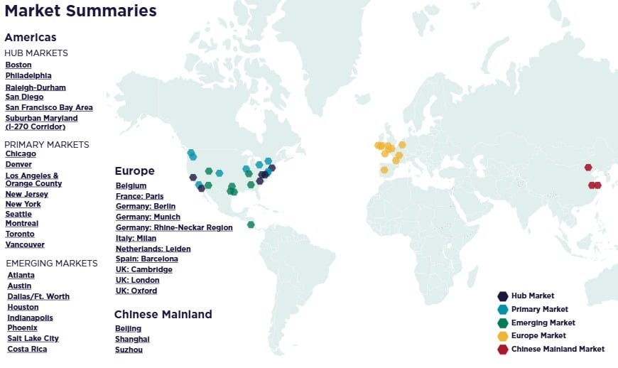 H1 2025 Life Sciences Update Map