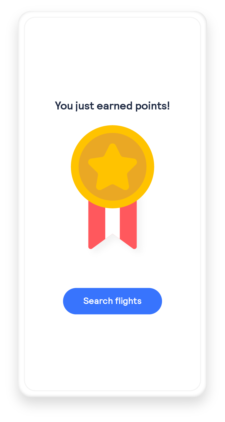 mobile abstract ui that says 