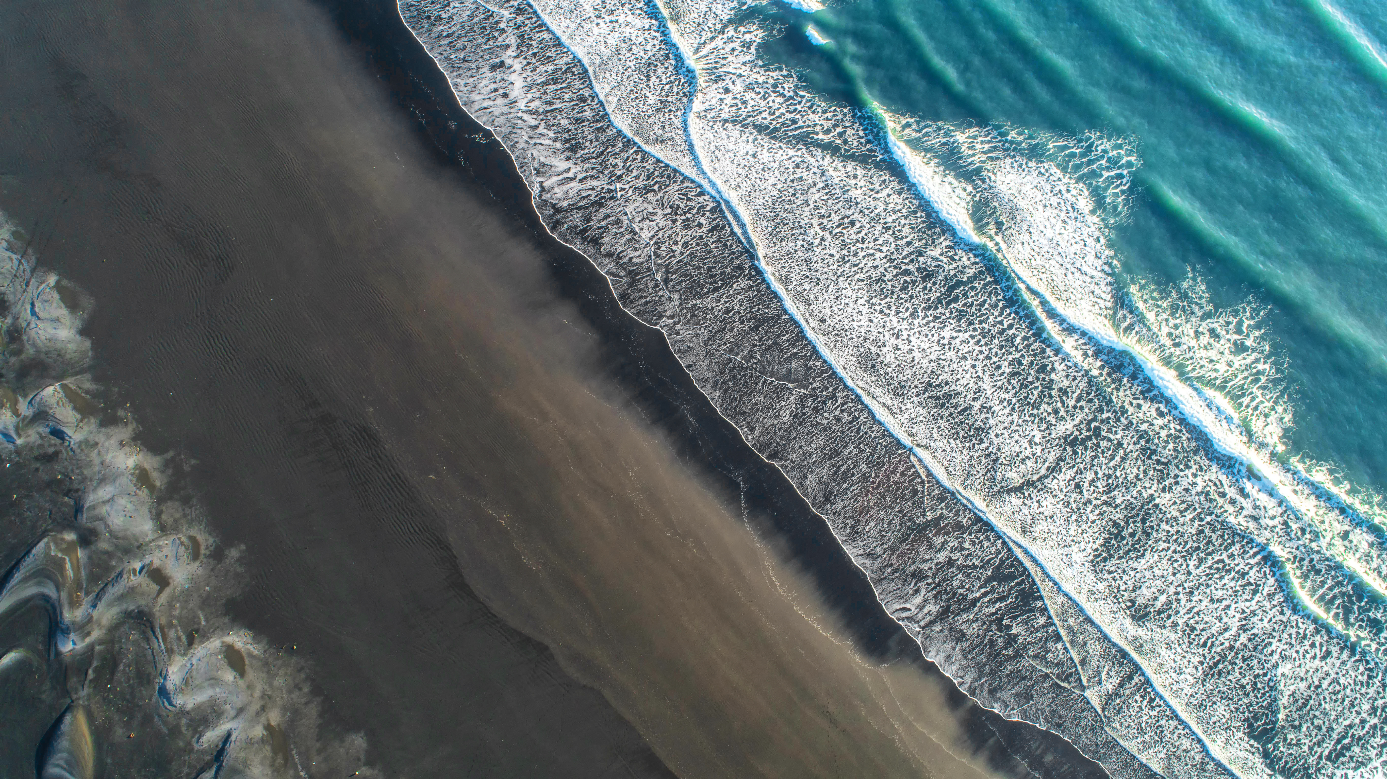 Aerial image of shoreline