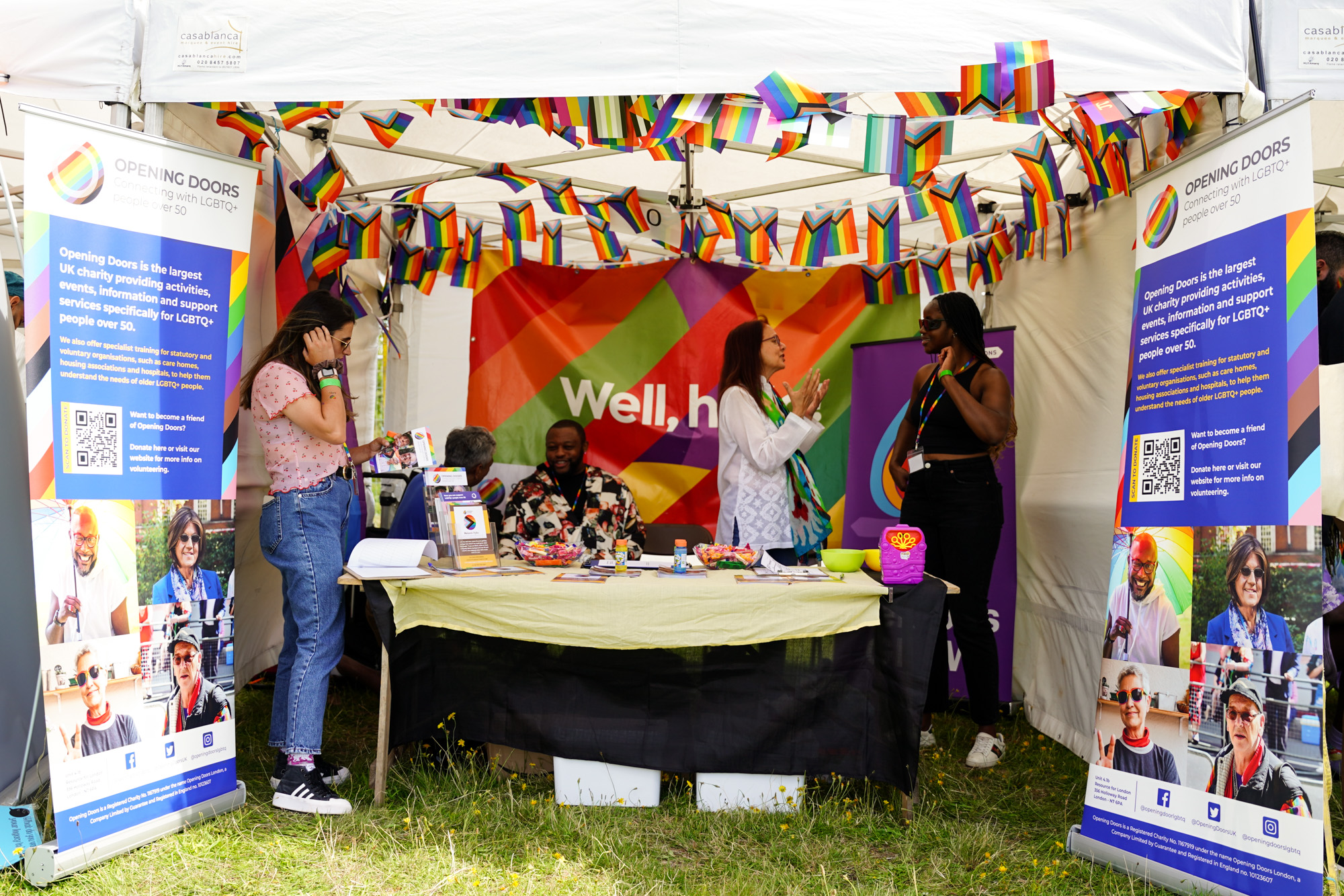 Opening doors stand at UK Black Pride