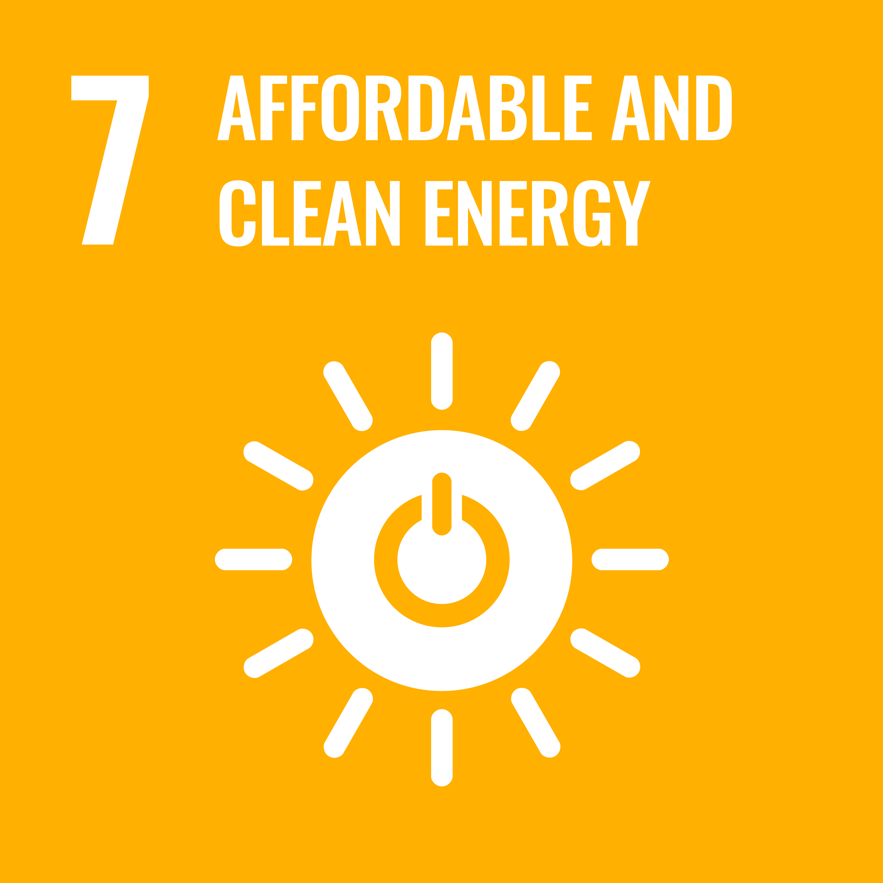 affordable and clean energy graphic