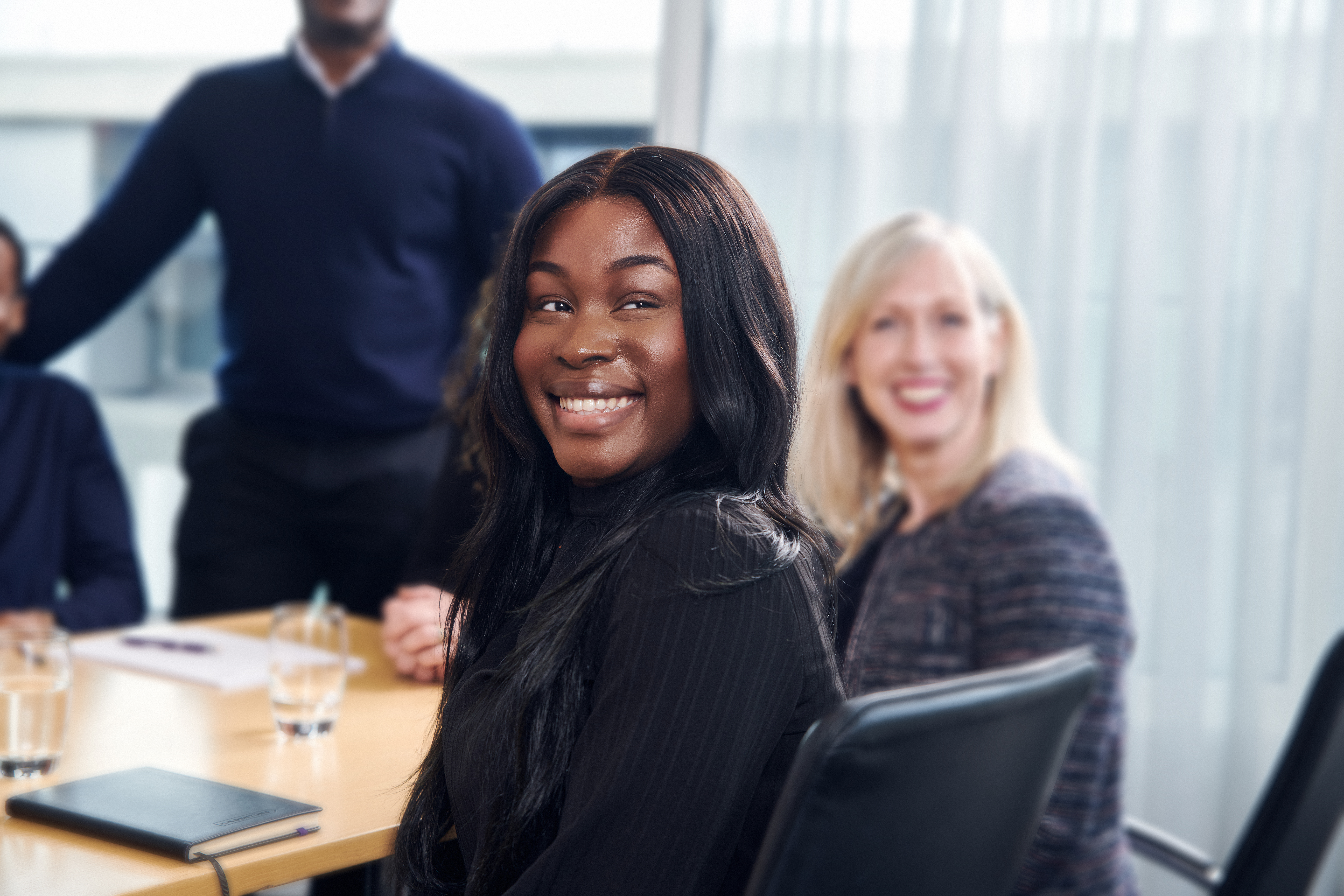 Two women from a mentoring programme for Black colleagues