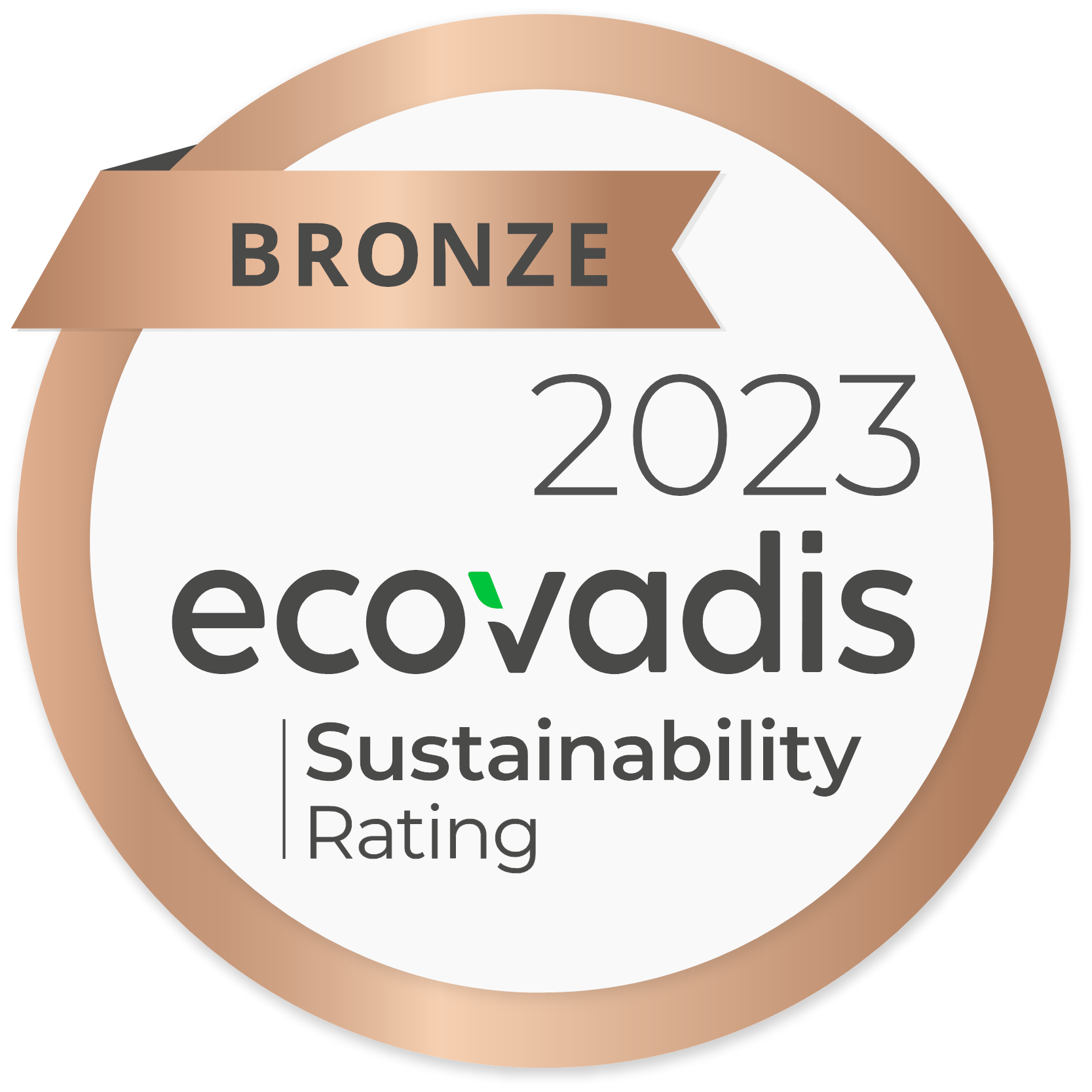 Bronze 2023 ecovadis sustainability rating