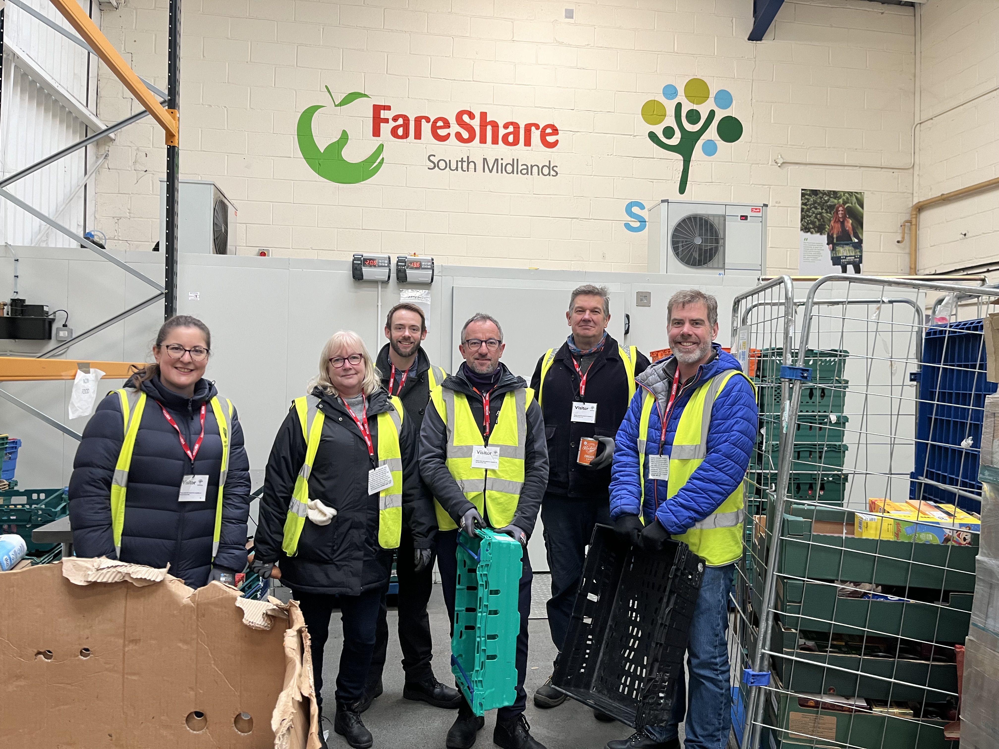 Milton Keynes colleagues at Fare Share South Midlands