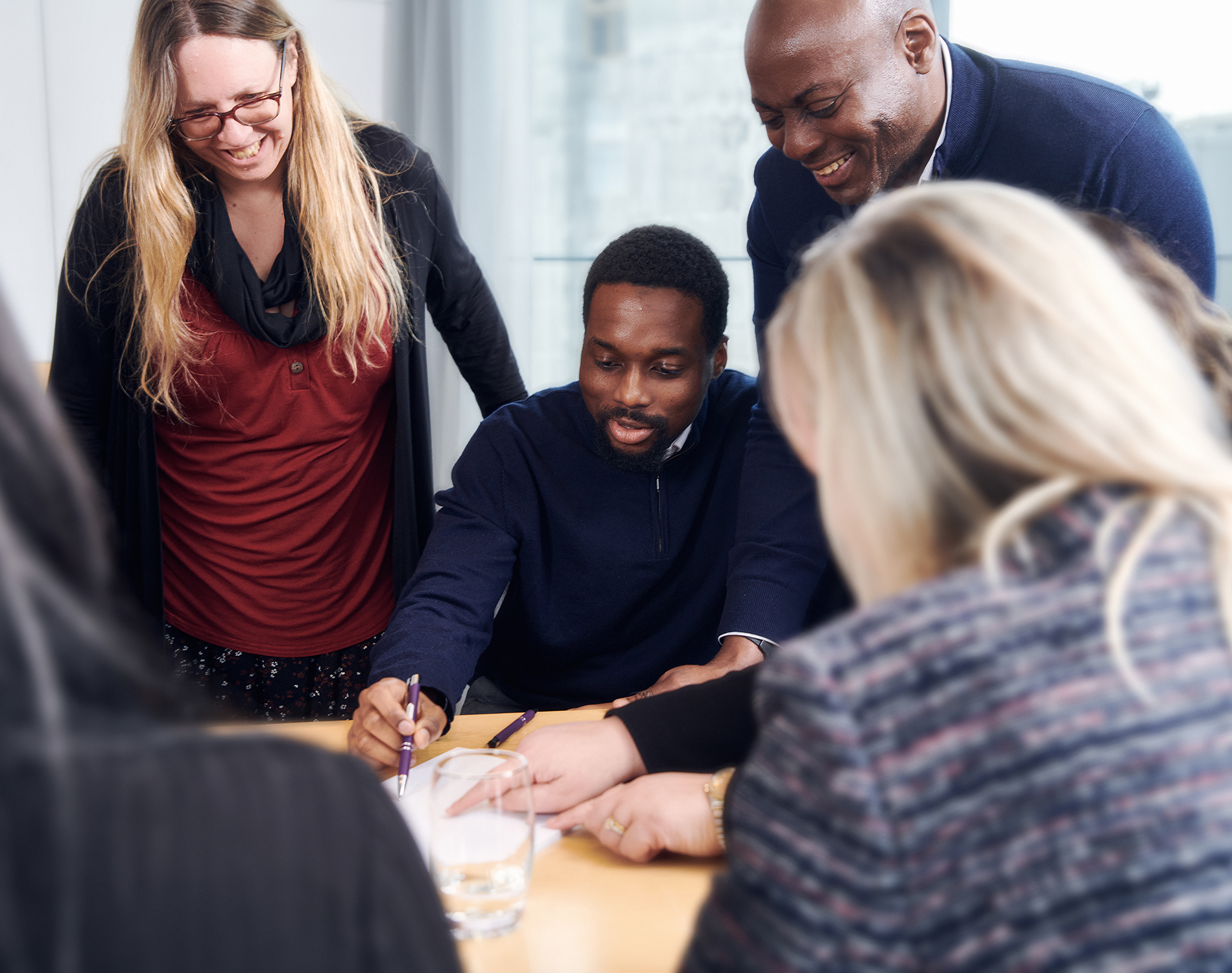 Group of people in a meeting.