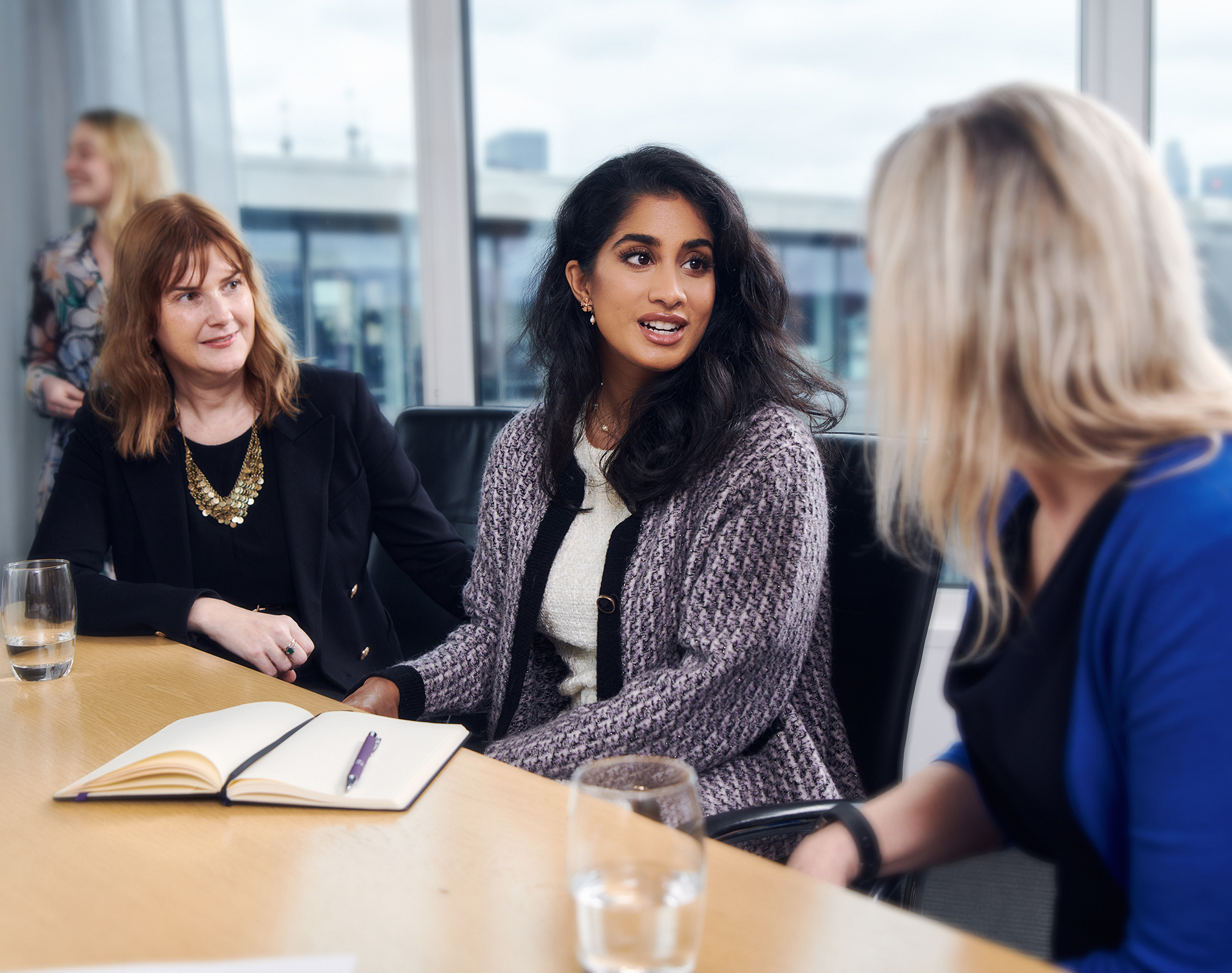 Women lawyers having an in depth discussion