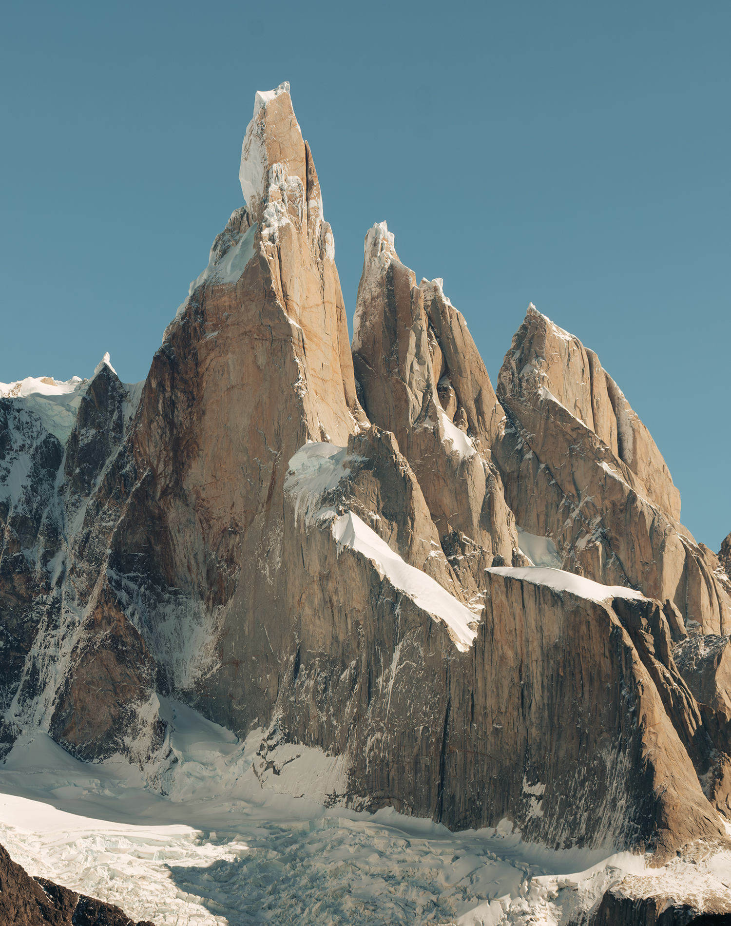 Mountain range against a blue sky
