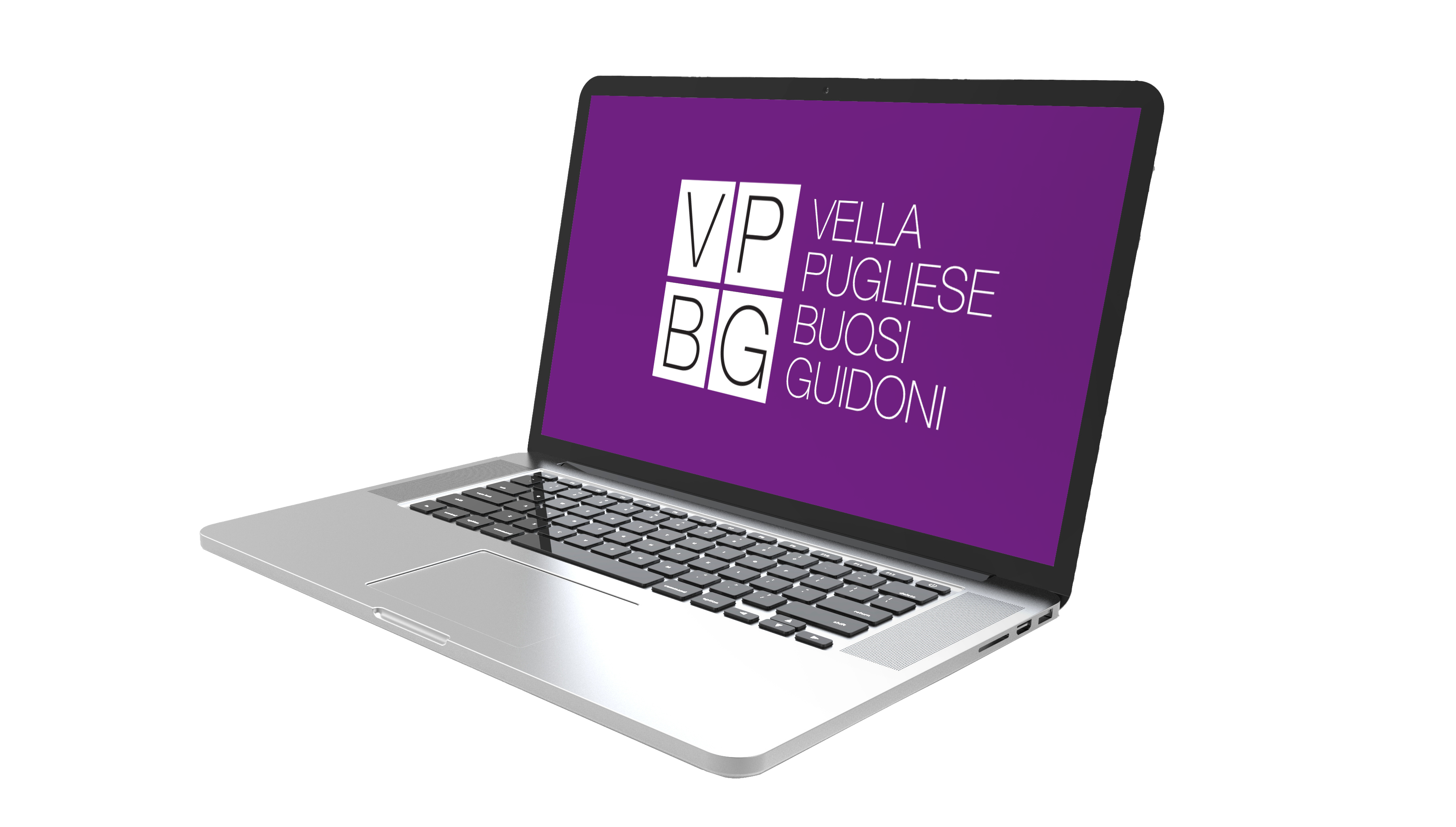 laptop with VPBG logo
