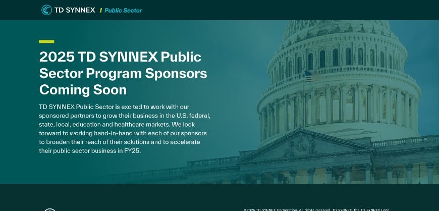 TD SYNNEX Public Sector Program Sponsors TD SYNNEX Public Sector Program