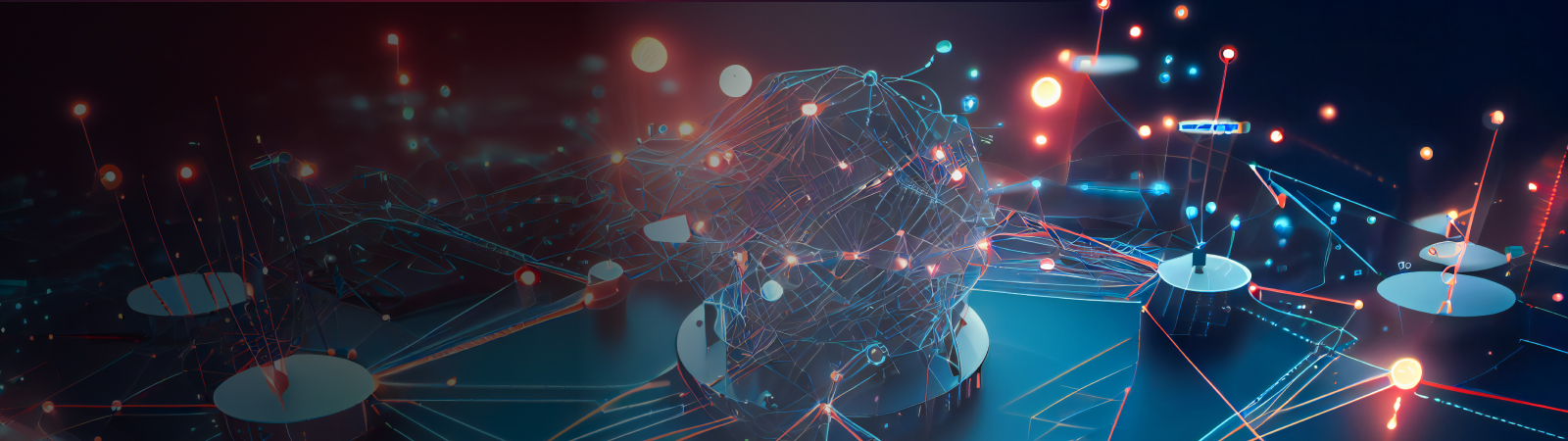 abstract background data flowing from object to object