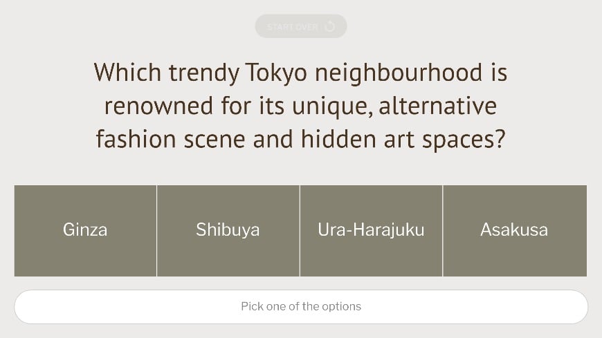 TCVB Tokyo Quiz