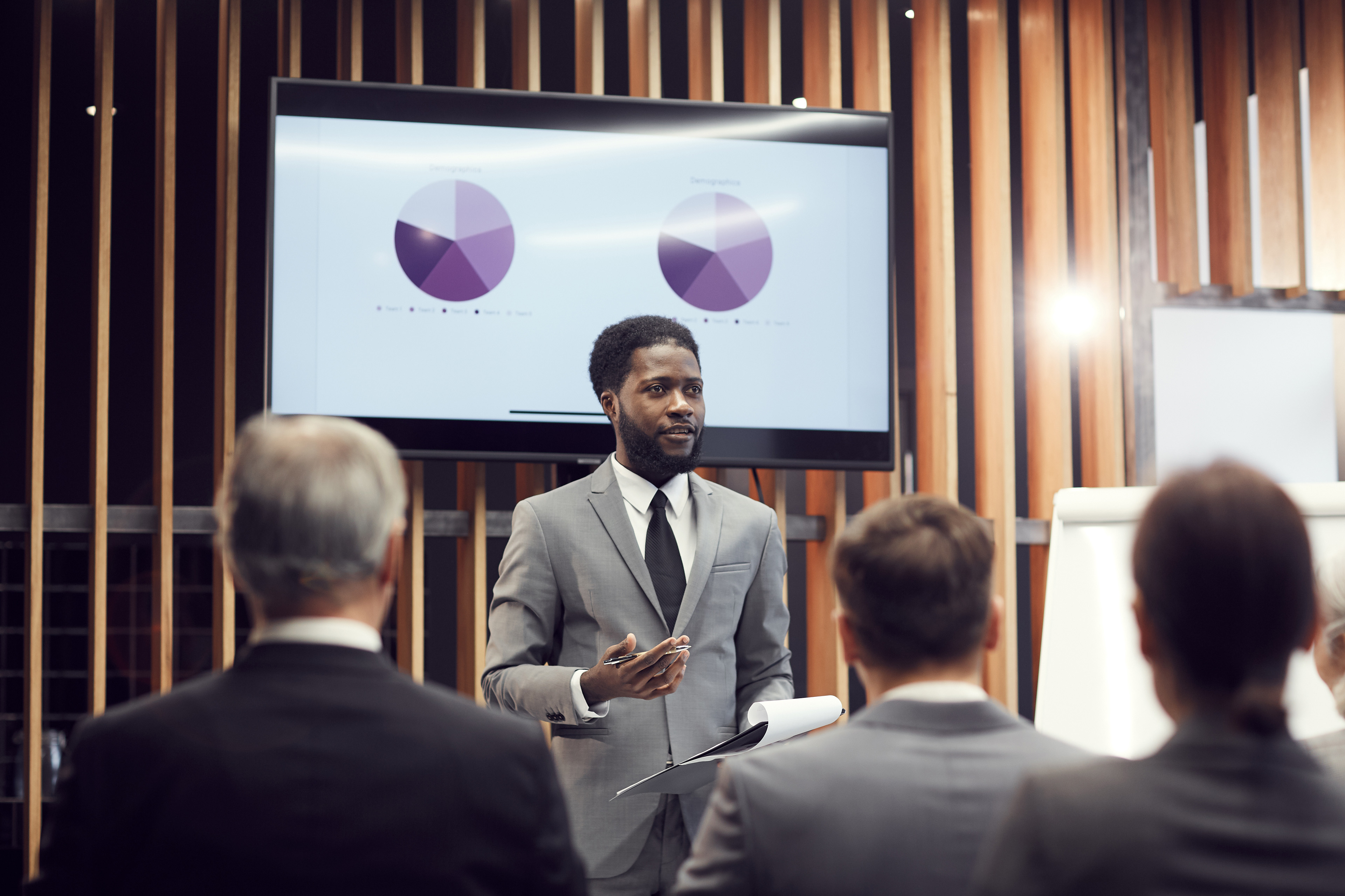 accounting business people and budget meeting with charts