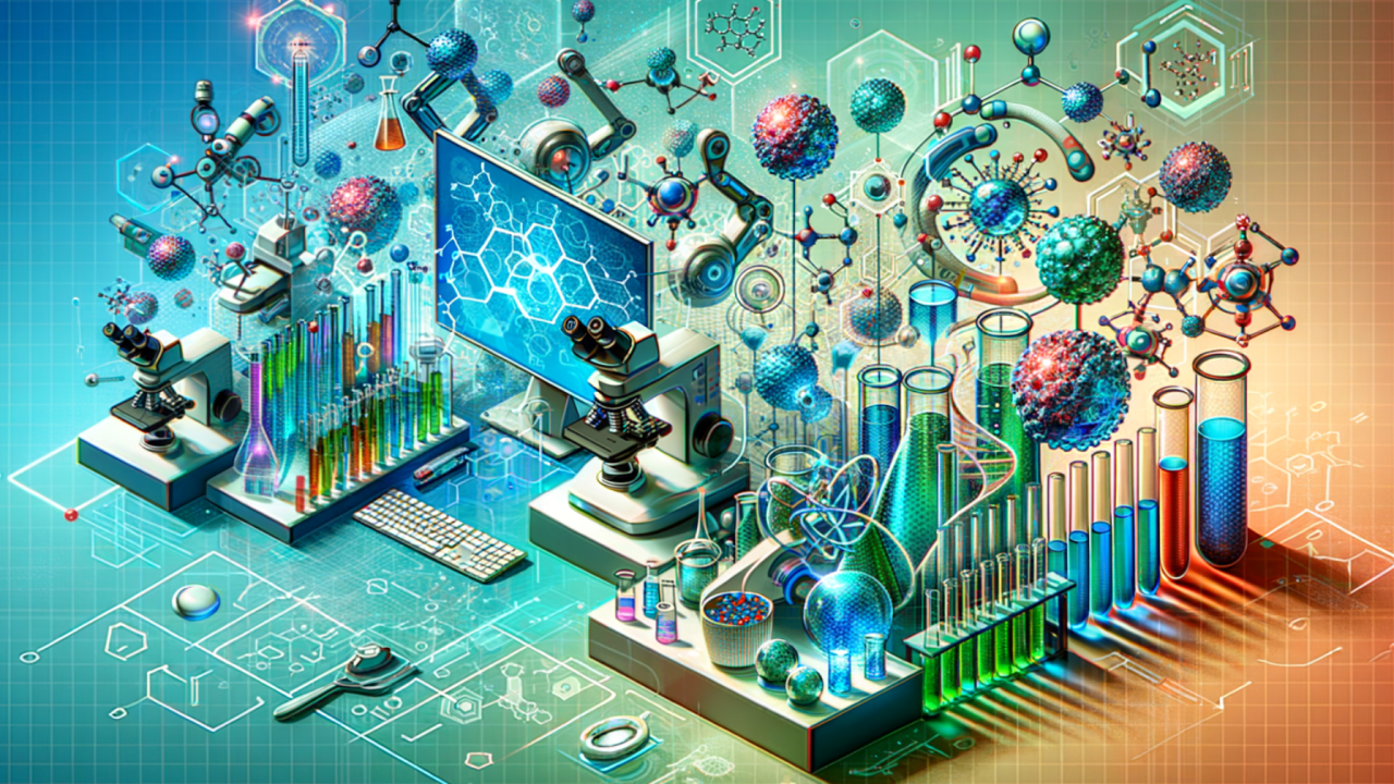 Image created by EY's proprietary LLM following the prompt; disruptive innovation and futuristic biotechnology