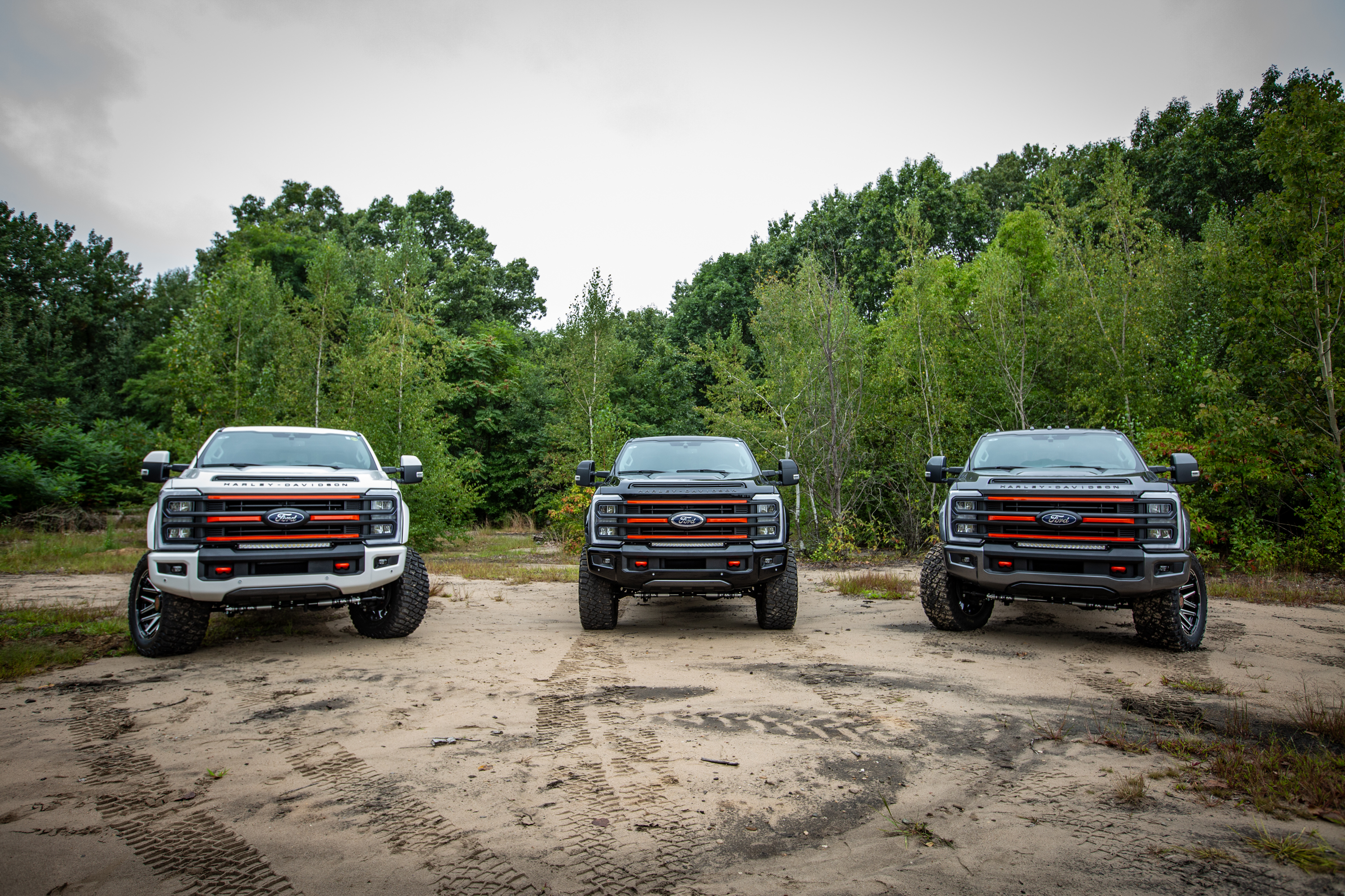 harley davidson motorcycle inspired lifted trucks on fox factory vehicles