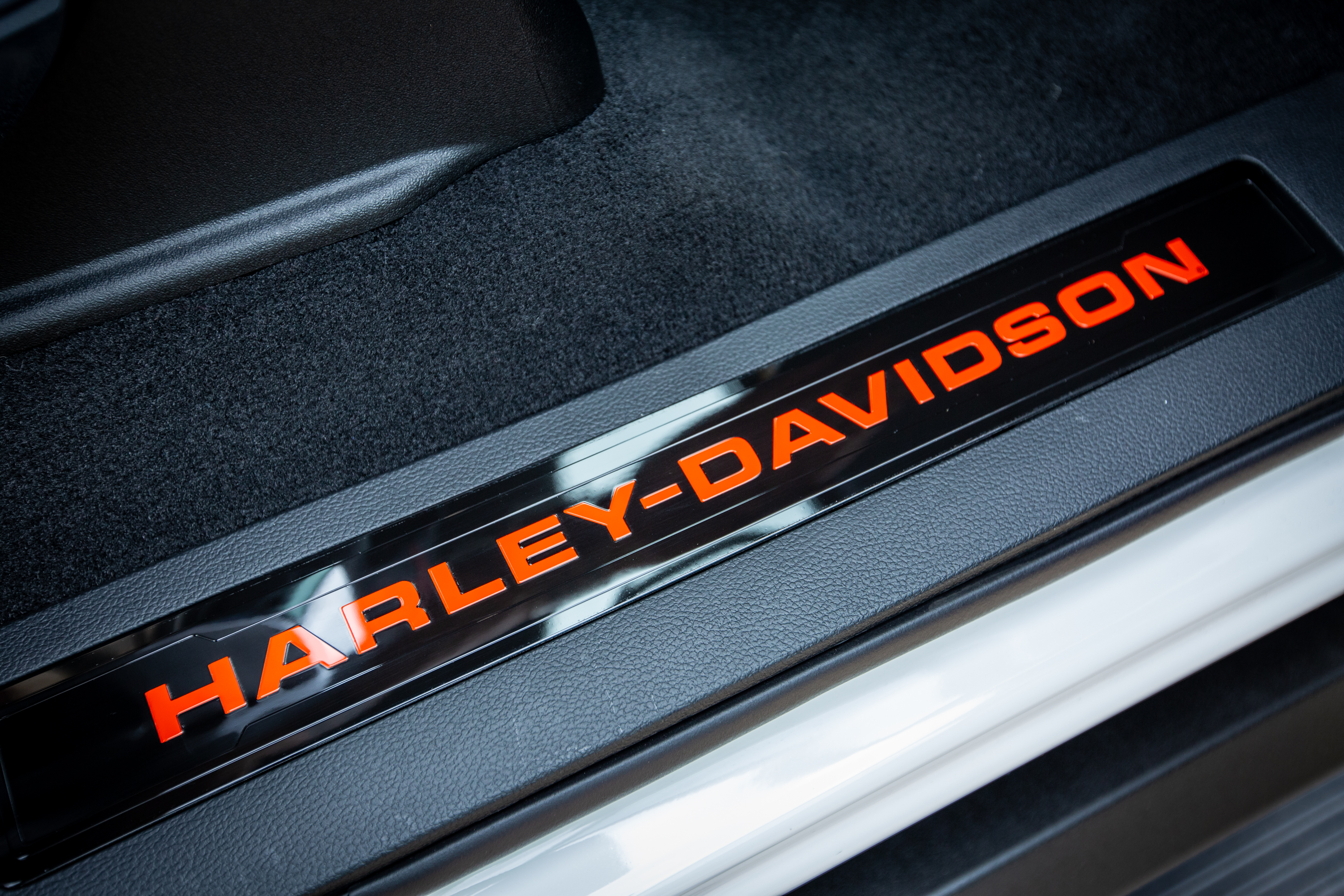 HARLEY-DAVIDSON BRANDED DOOR SILLS ON ALL LIFTED TRUCKS