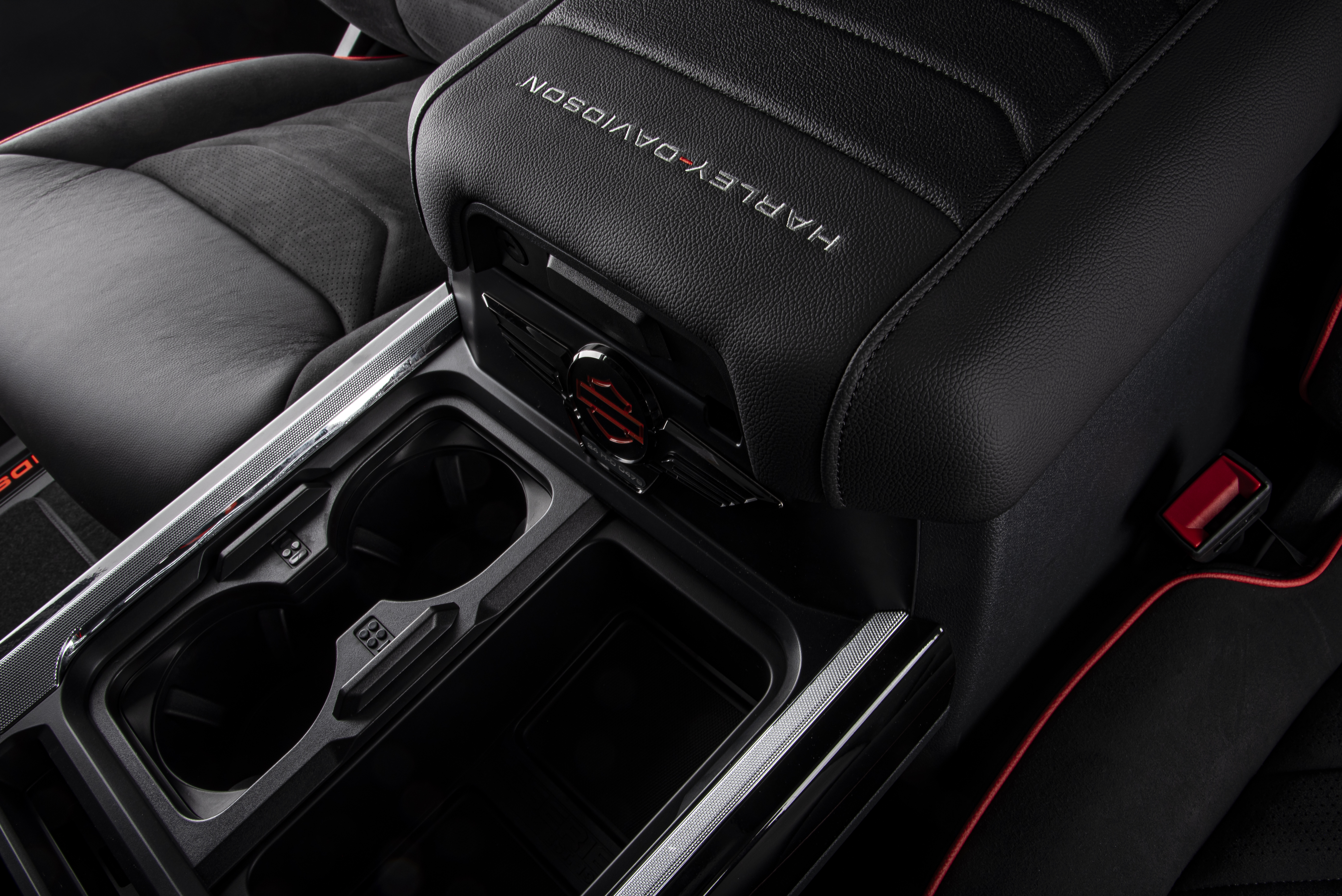 Harley-Davidson Lifted Trucks Center Console with exclusive badging- FOX Factory Vehicles