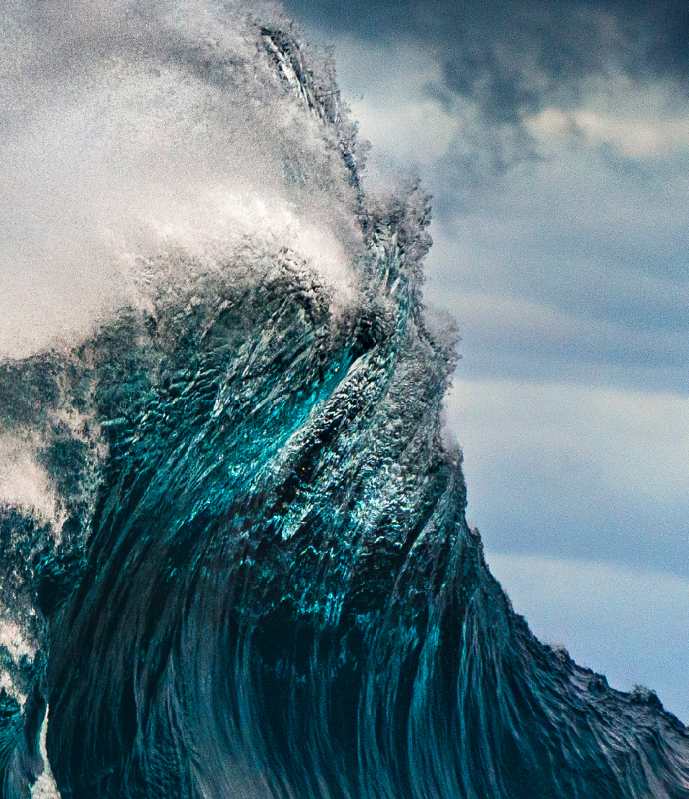A woman is looking at a virtual shopping screen
