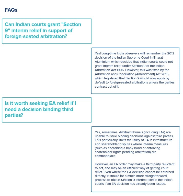 FAQ box - India-Related Arbitrations