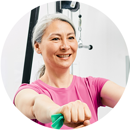 Woman exercising