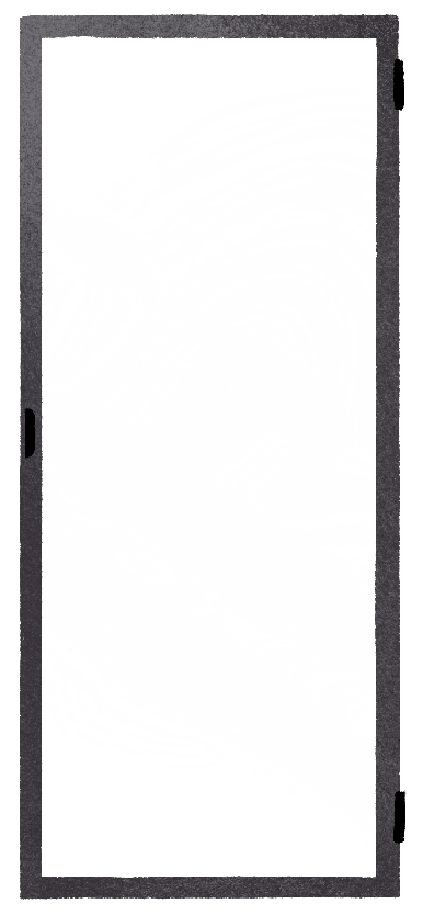 The door of a data center server cabinet